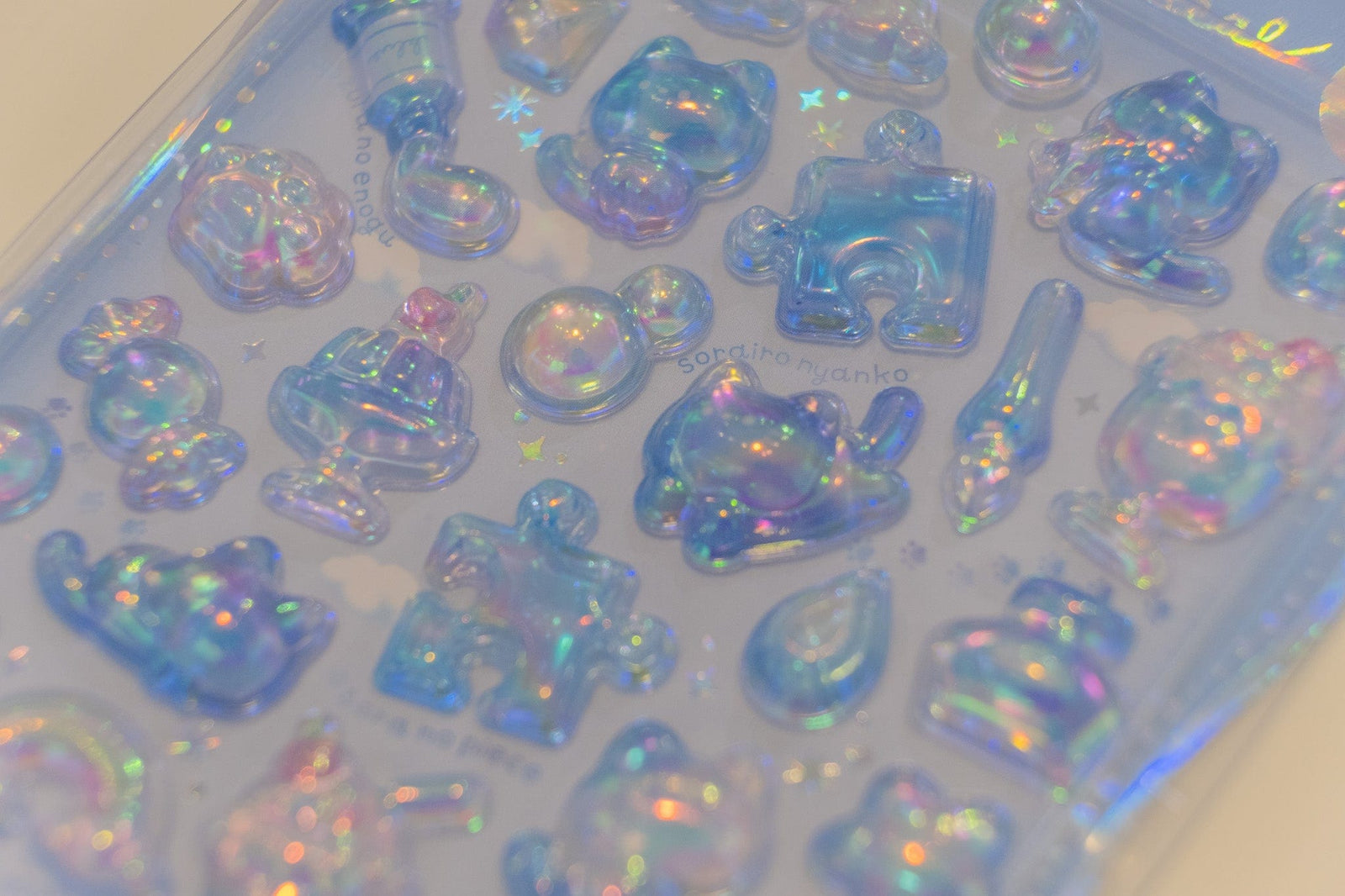 Blue Cat Aurora Bonbon Drop Q-Lia Stickers