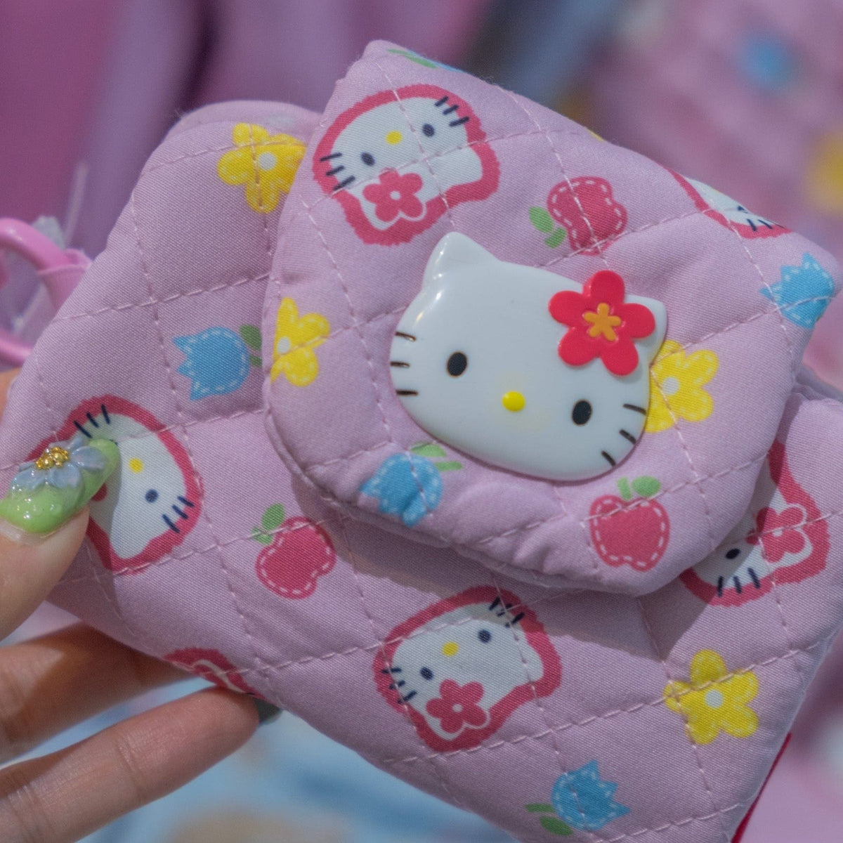Hello Kitty Sanrio Quilt Collection Card and Coin Case