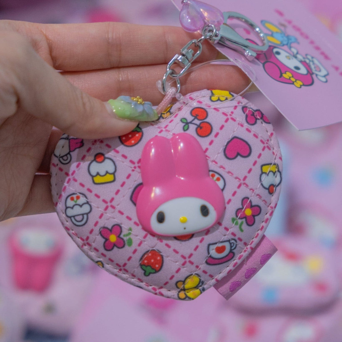 My Melody Sanrio Quilt Collection Mirror Charm