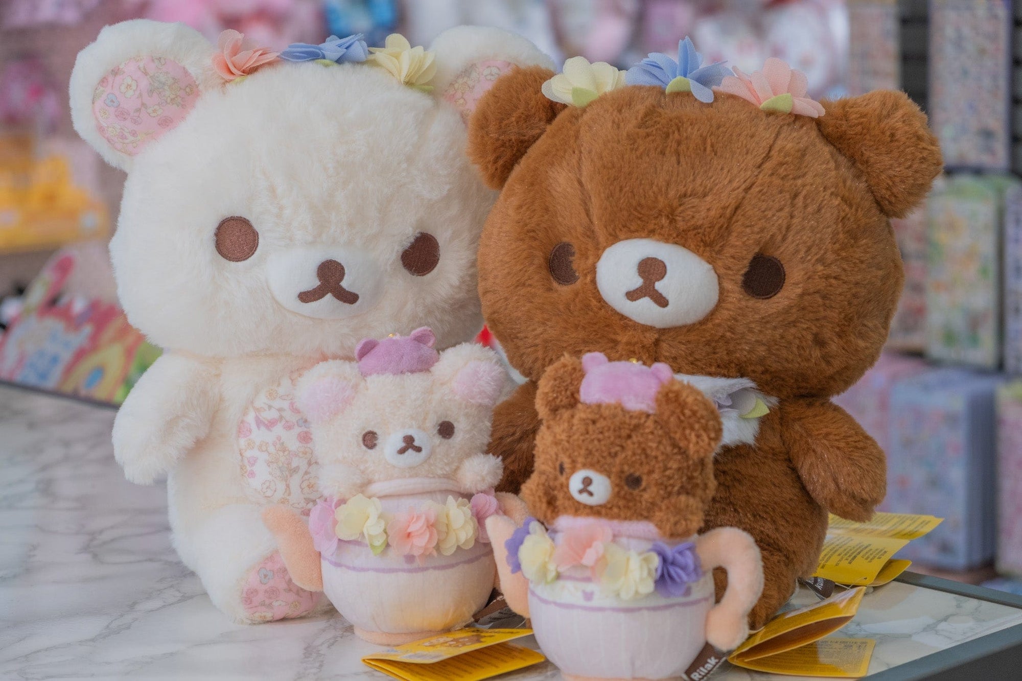 Chairoikoguma Floral Tea Time Plush
