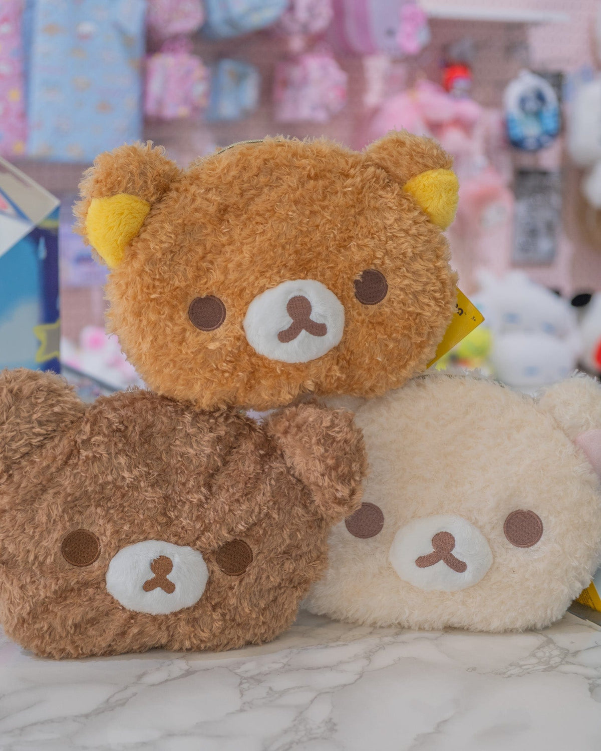 Rilakkuma Face Plush Shoulder Bag