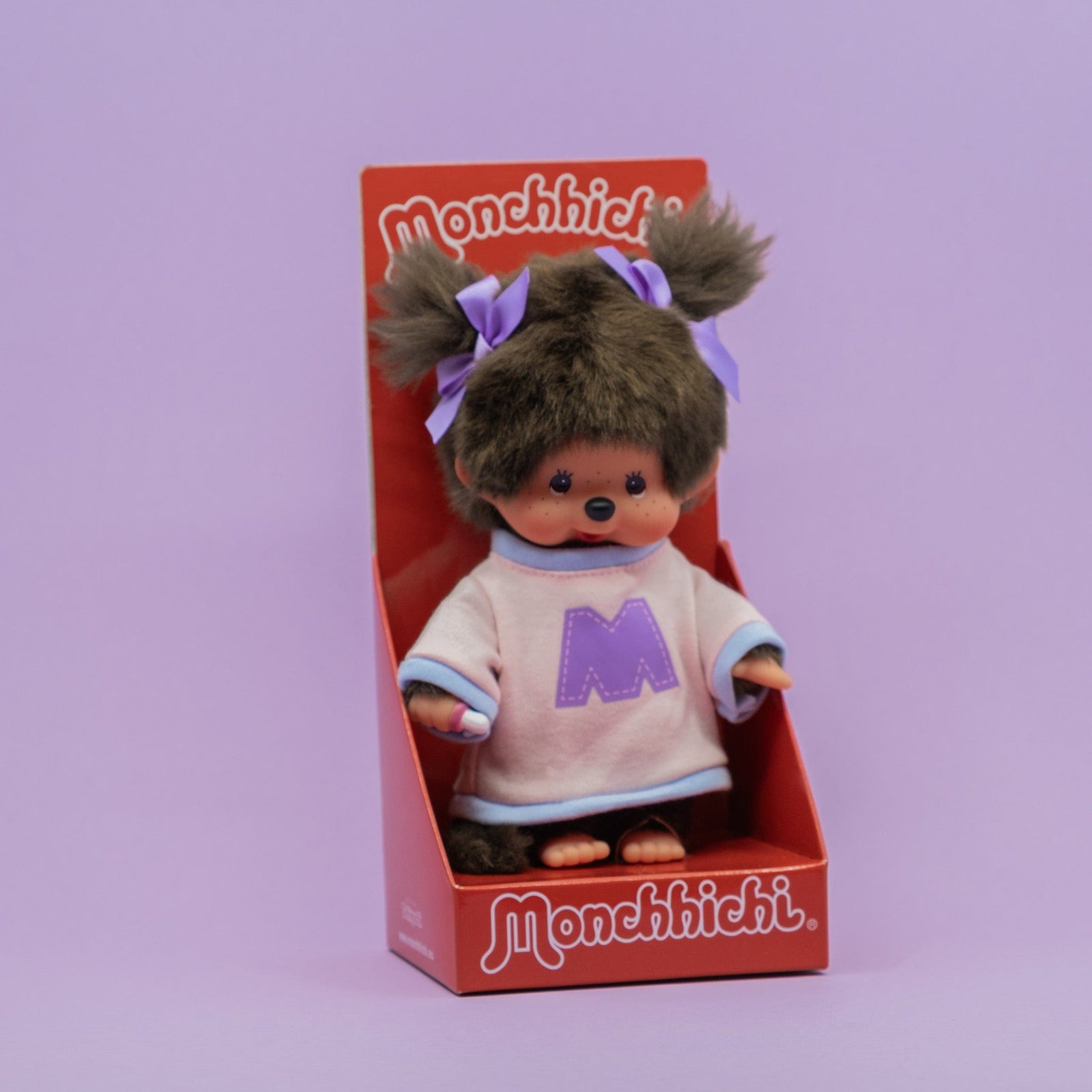 Monchhichi Bi-color Sweater Girl 8" Plush