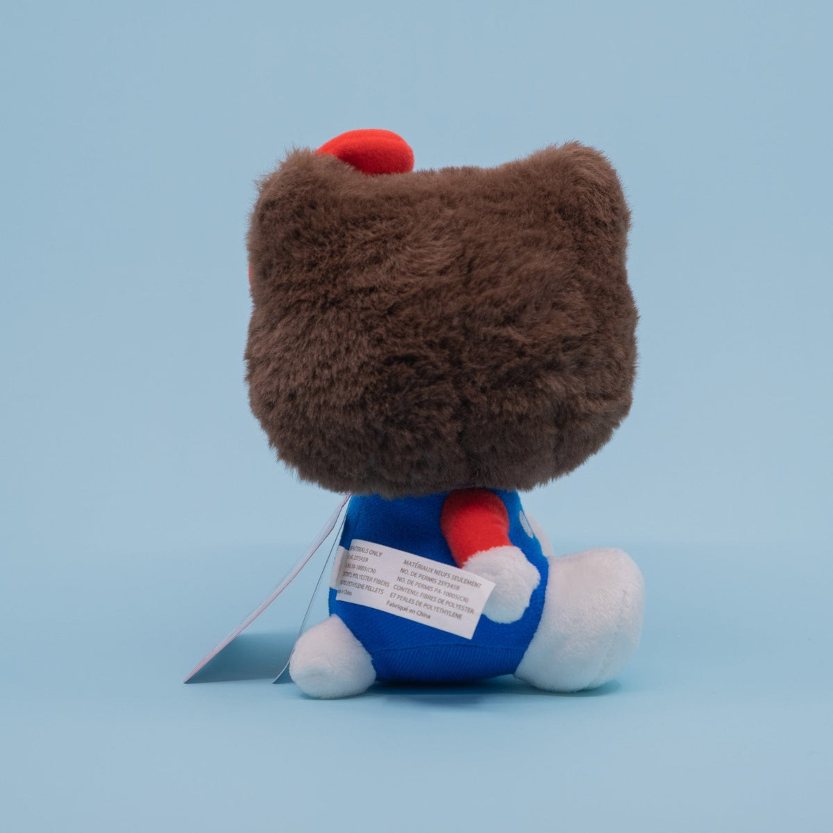 Hello Kitty x Monchhichi Plush (Overalls Hello Kitty)