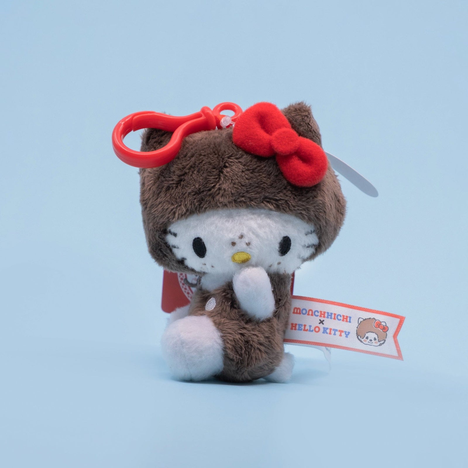 Hello Kitty x Monchhichi Big Head Keychain