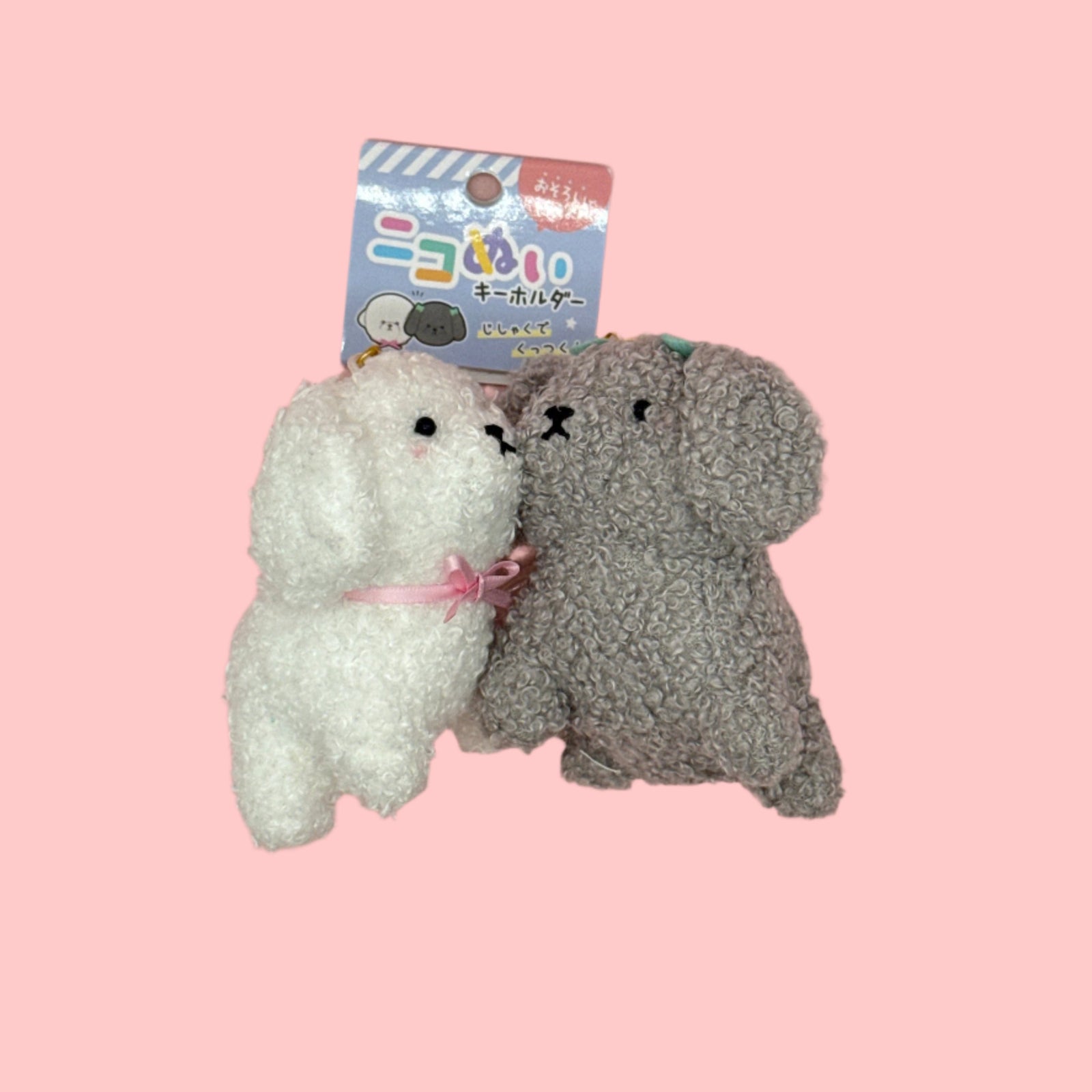 Bichon Frise Dog Best Friends Keychain Set