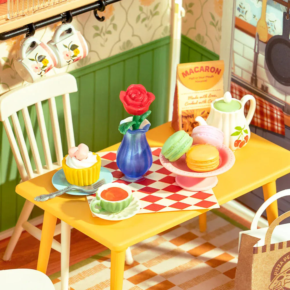Super Creator Floral Dining Room DIY Mini House