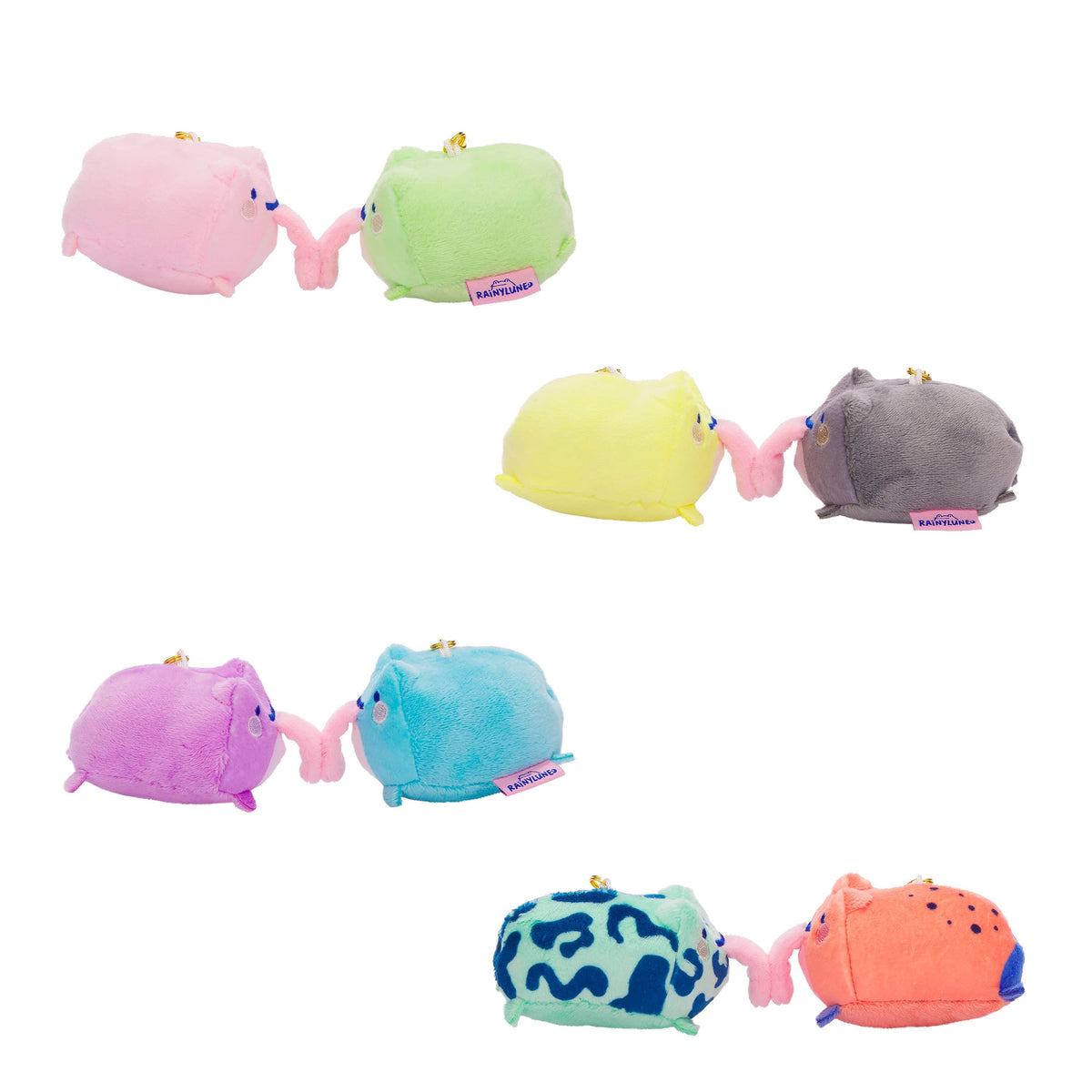 Rainylune Kissing Frogs Plush Keychain Set Blind Box