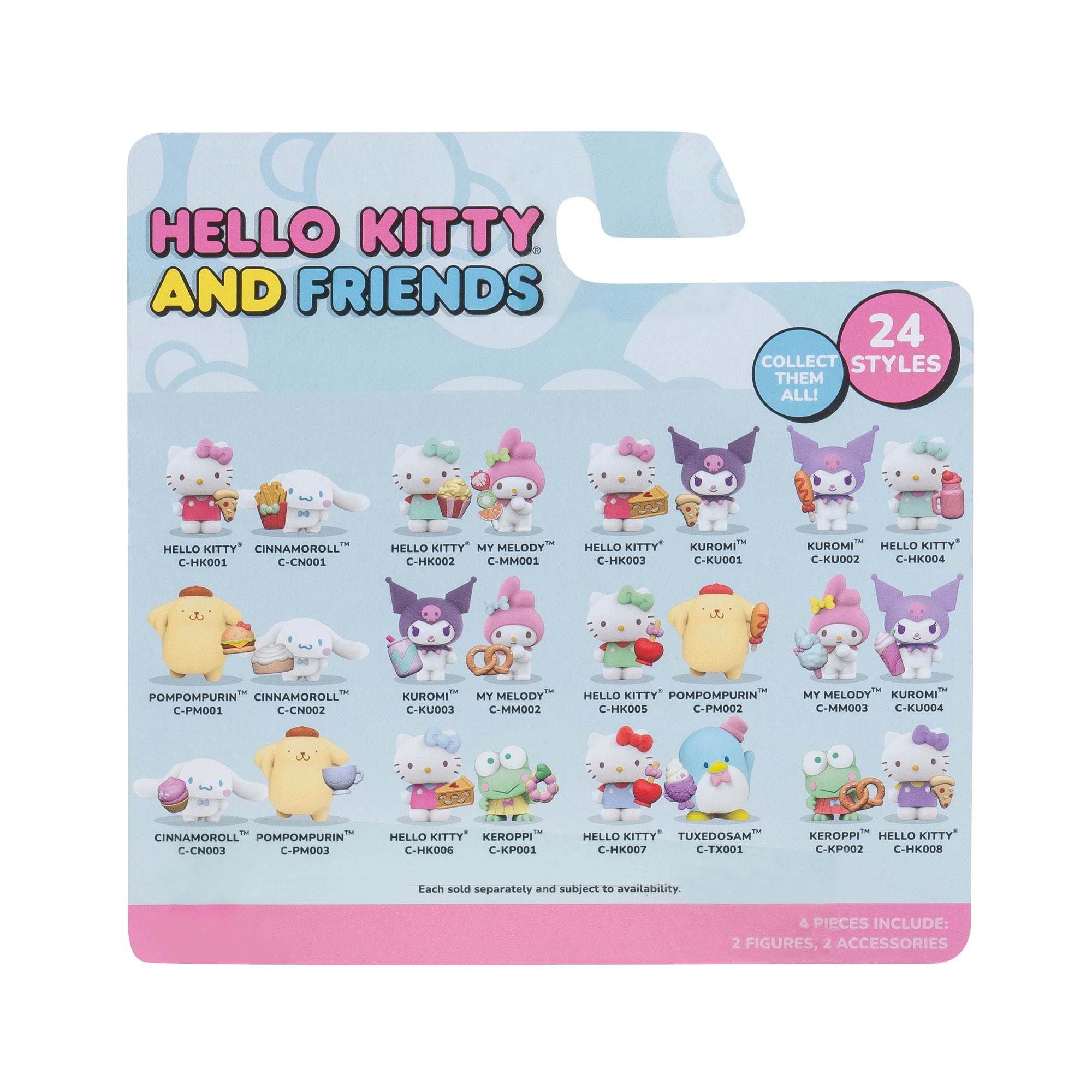 Hello Kitty and Friends 2" Mini Figure 2-Pack