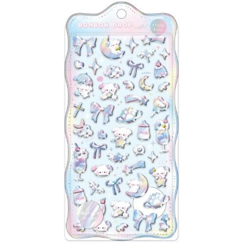 Light Blue Puppy Aurora Bonbon Drop Q-Lia Stickers