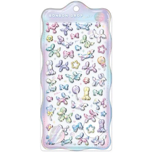 Pastel Balloon Animal Aurora Bonbon Drop Q-Lia Stickers