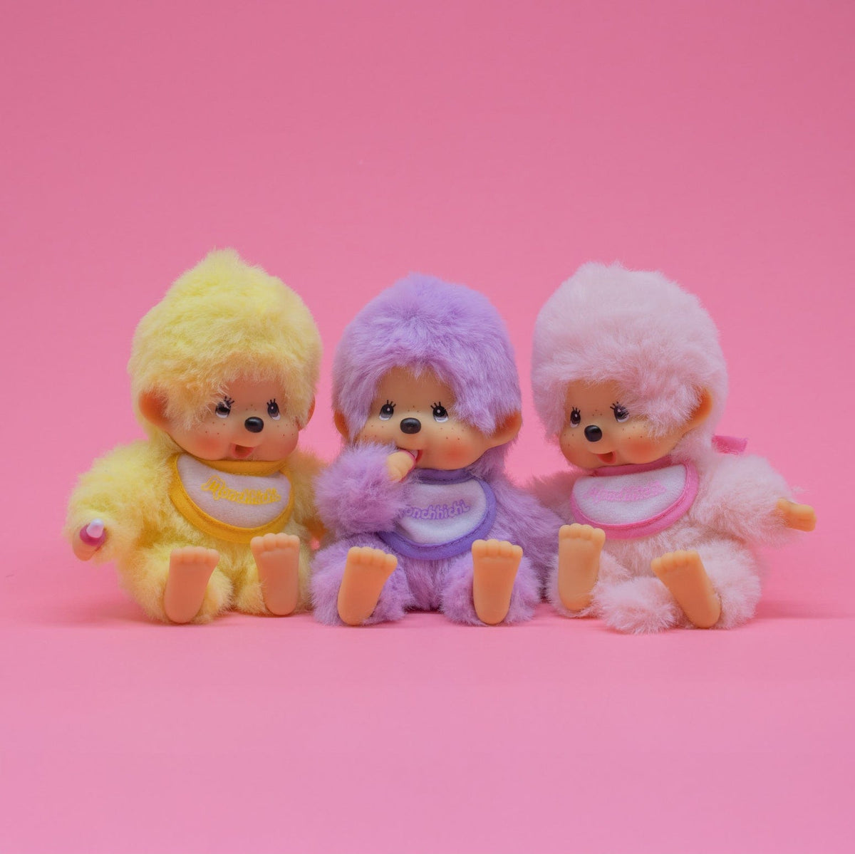 Purple Pastel Beanie Monchhichi 5" Plush