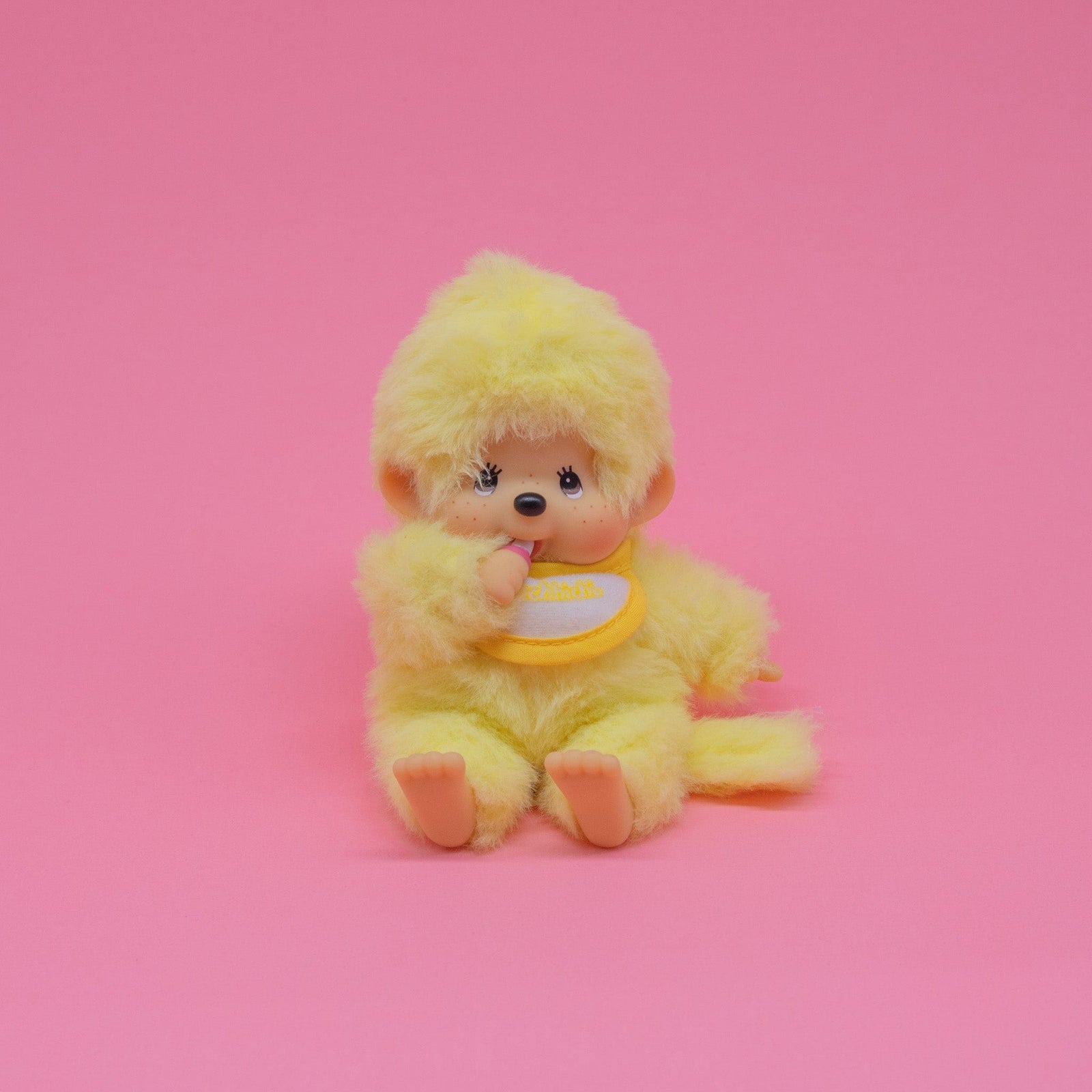 Yellow Pastel Beanie Monchhichi 5" Plush