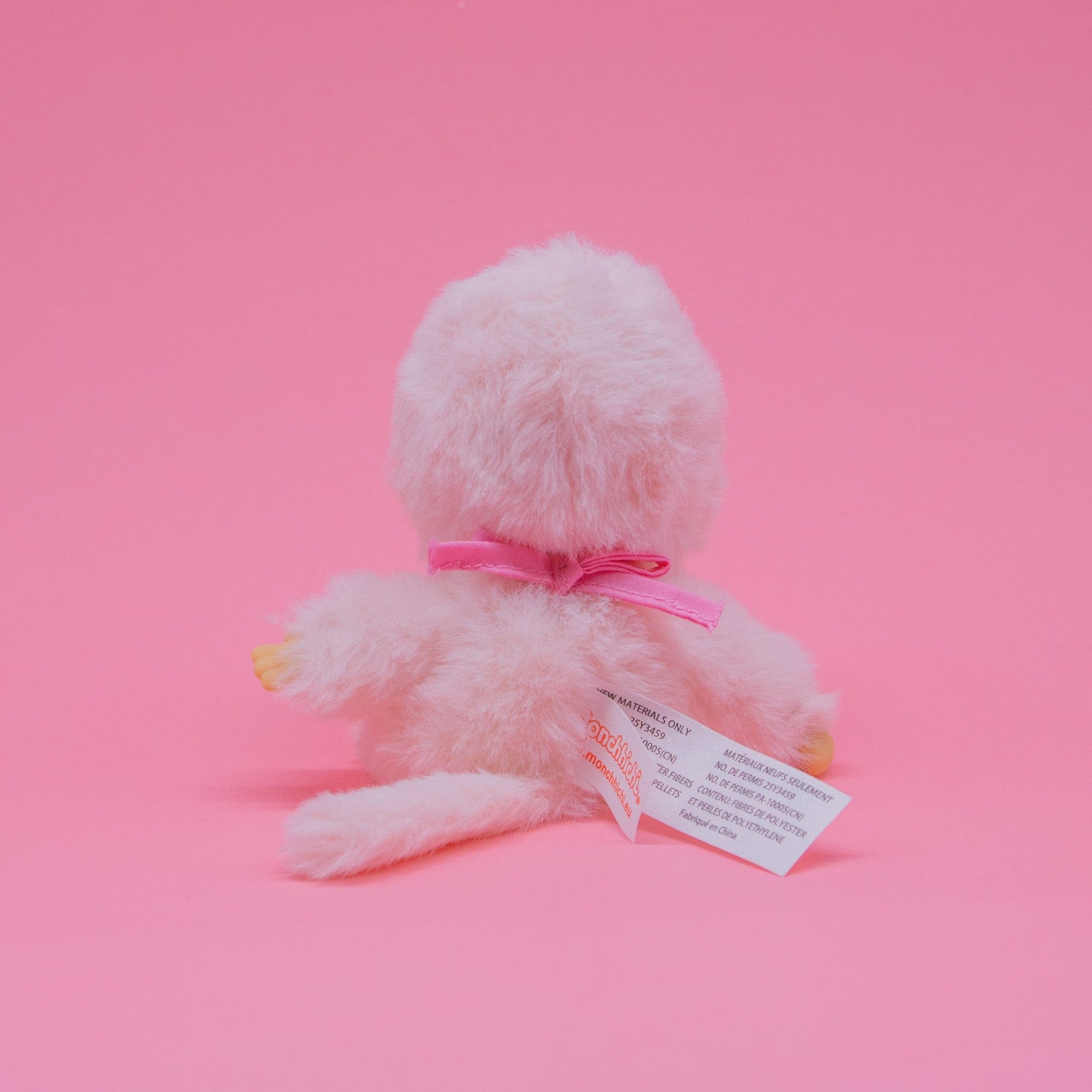 Pink Pastel Beanie Monchhichi 5" Plush