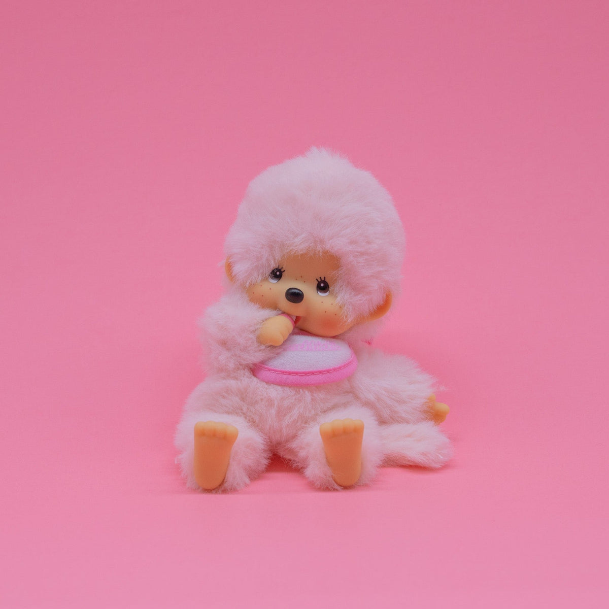 Pink Pastel Beanie Monchhichi 5&quot; Plush