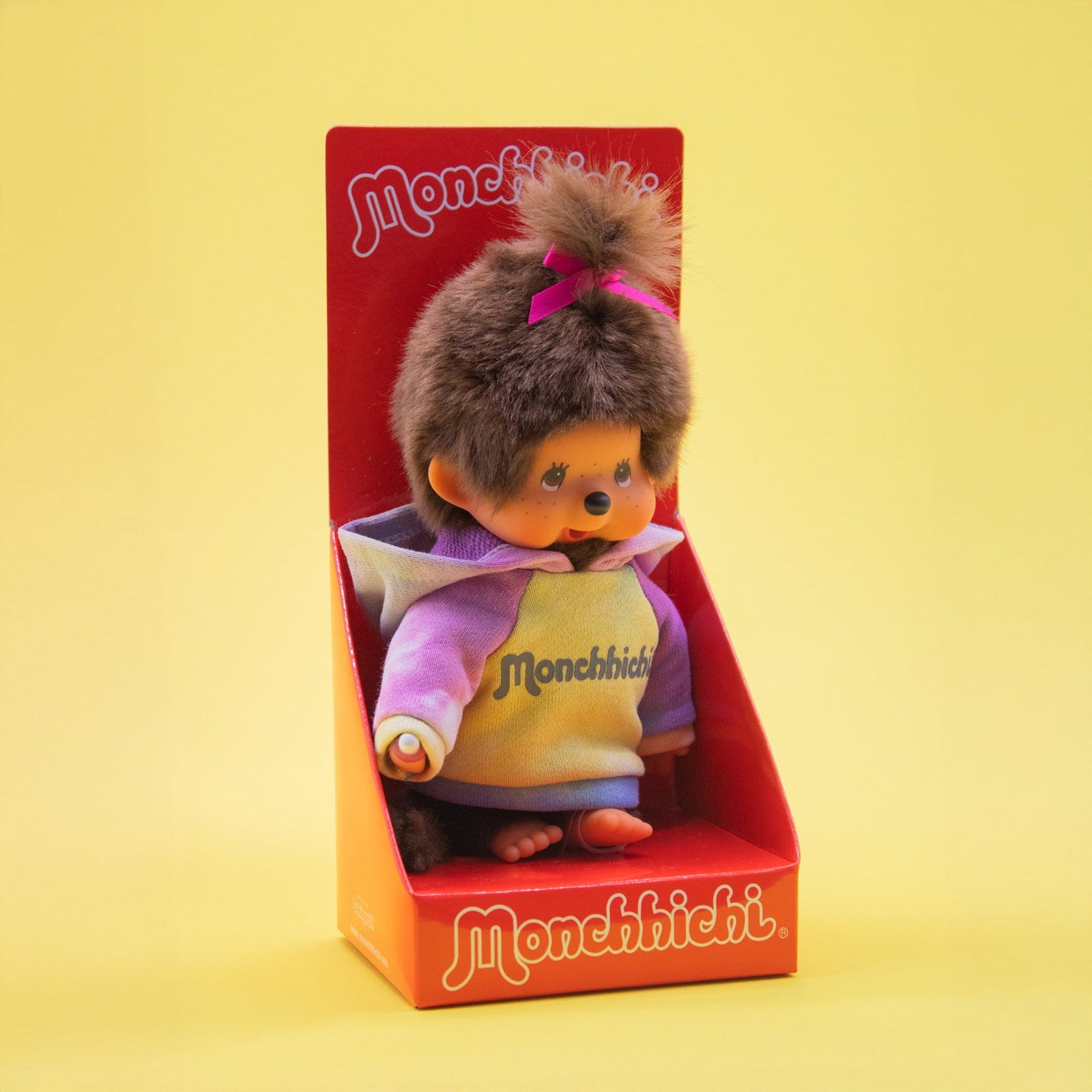 Tie Dye Hoodie Girl Monchhichi 8" Plush