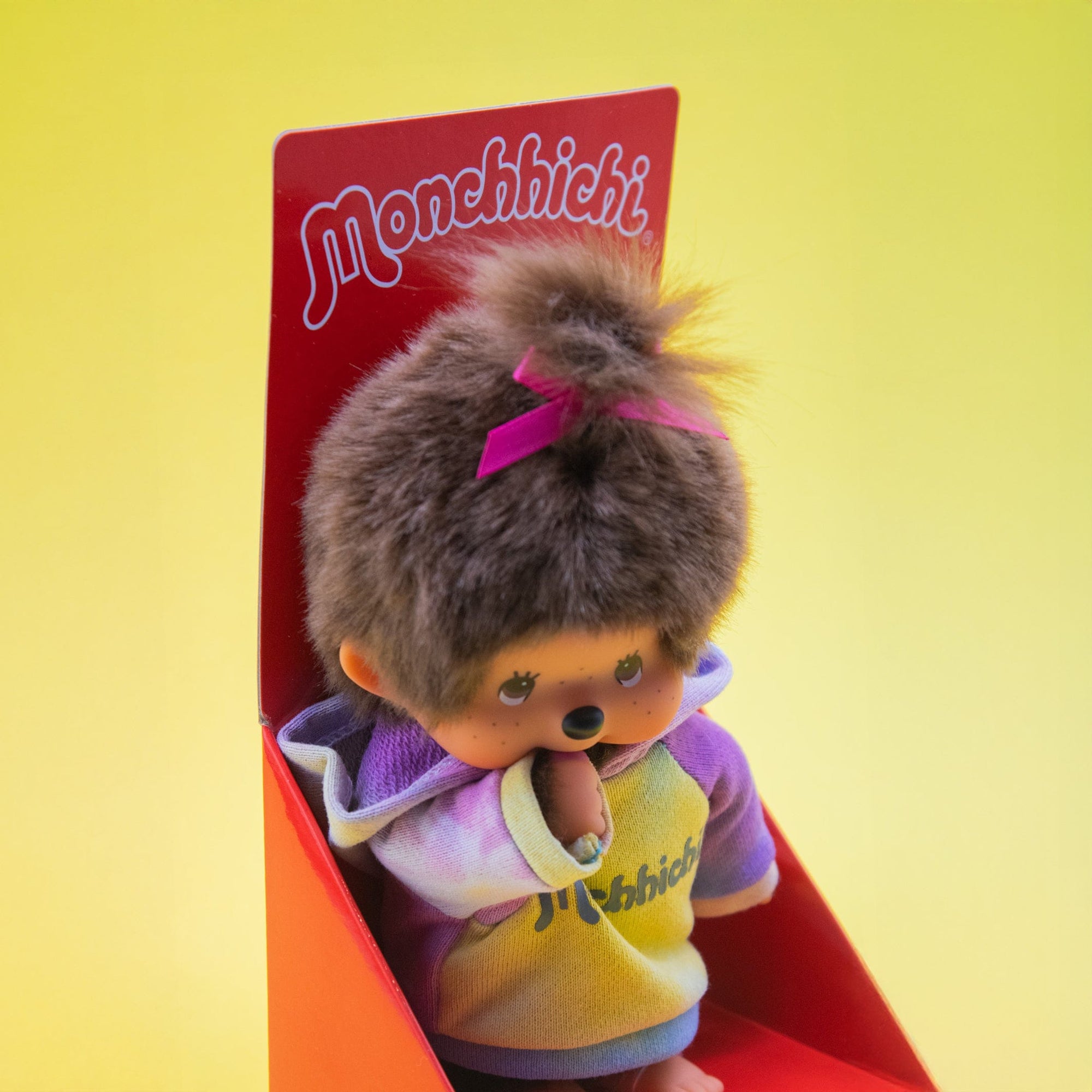Tie Dye Hoodie Girl Monchhichi 8" Plush