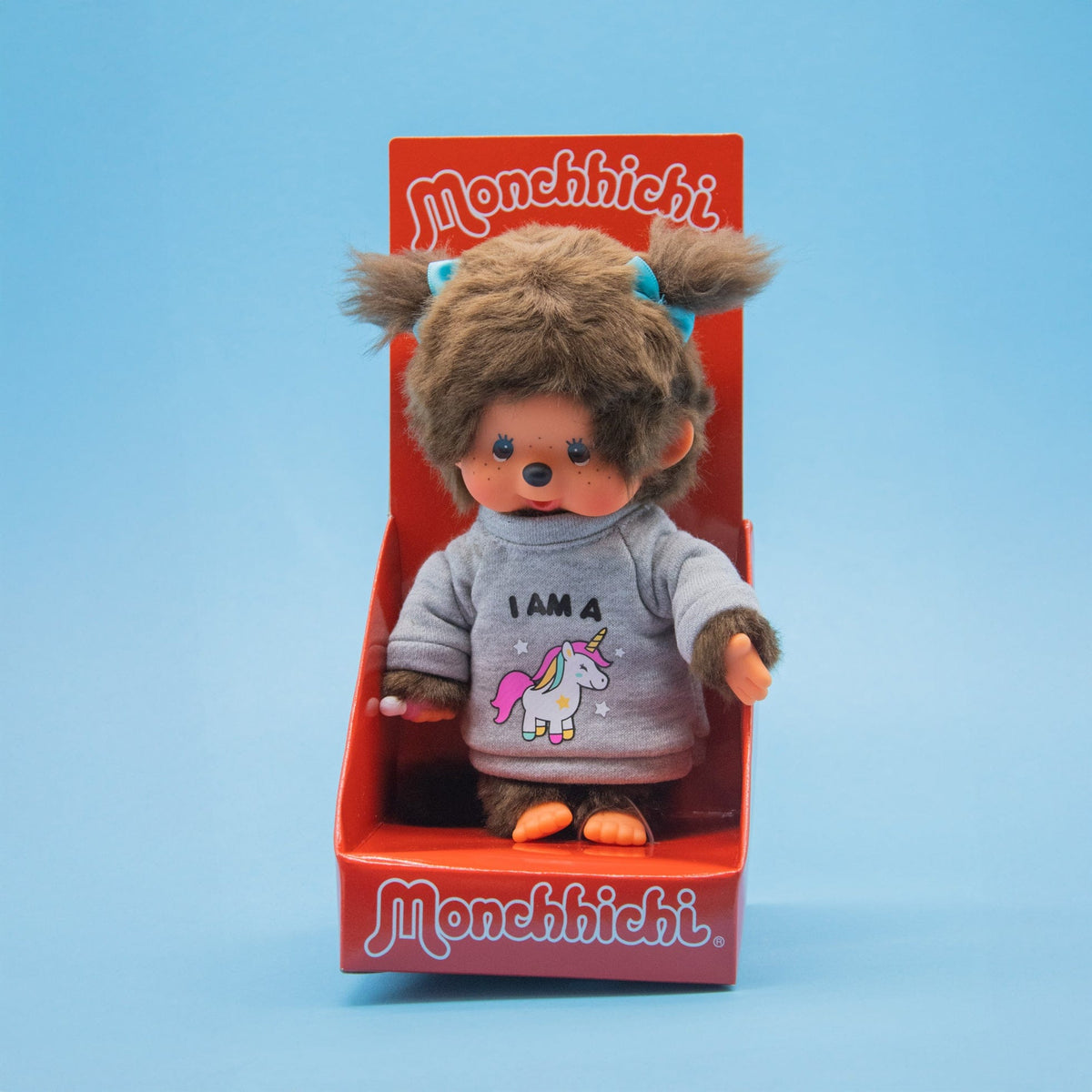 Unicorn Sweater Girl Monchhichi 8" Plush