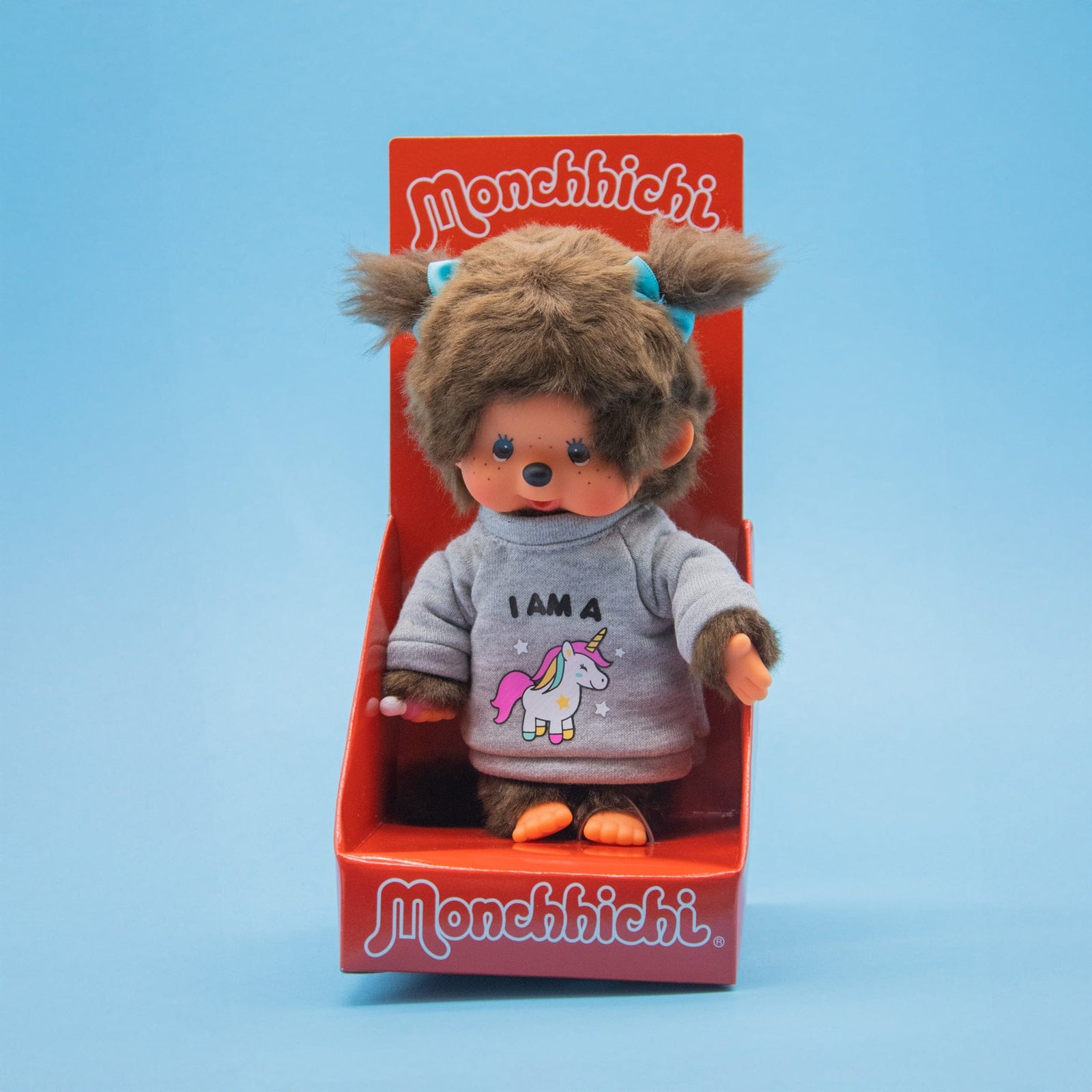 Unicorn Sweater Girl Monchhichi 8" Plush