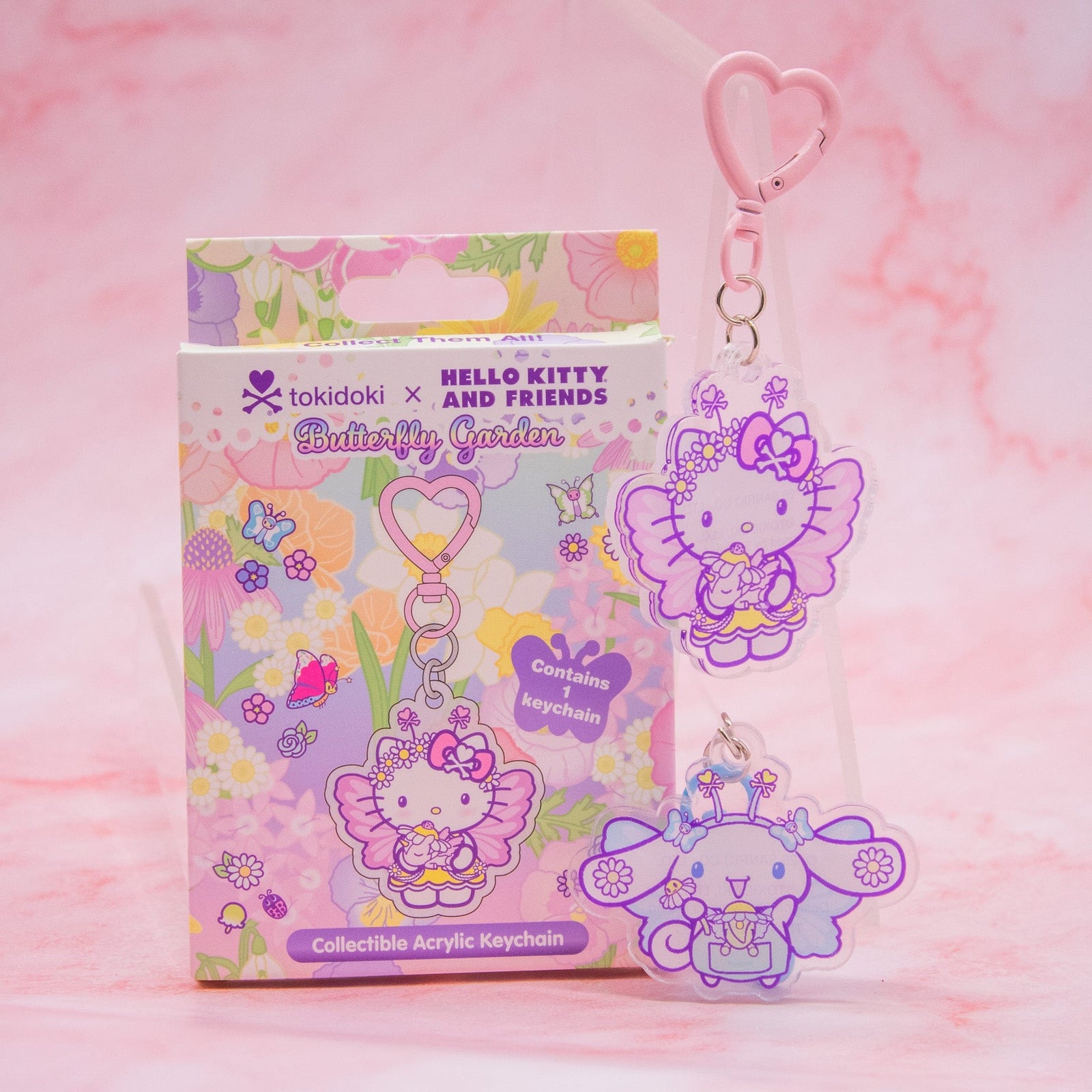 tokidoki x Hello Kitty Friends Butterfly Garden Carabiner Blind Box
