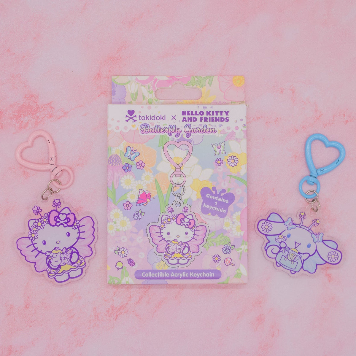 tokidoki x Hello Kitty Friends Butterfly Garden Carabiner Blind Box