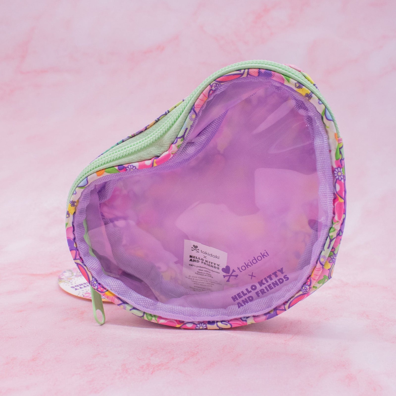 tokidoki x Hello Kitty Friends Butterfly Garden Clear Heart Coin Purse