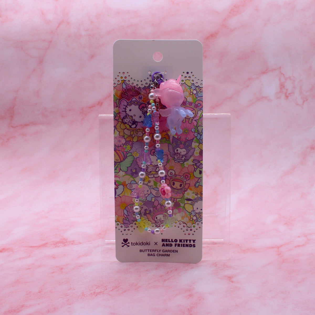 tokidoki x Hello Kitty &amp; Friends Butterfly Garden Keychain with Charms