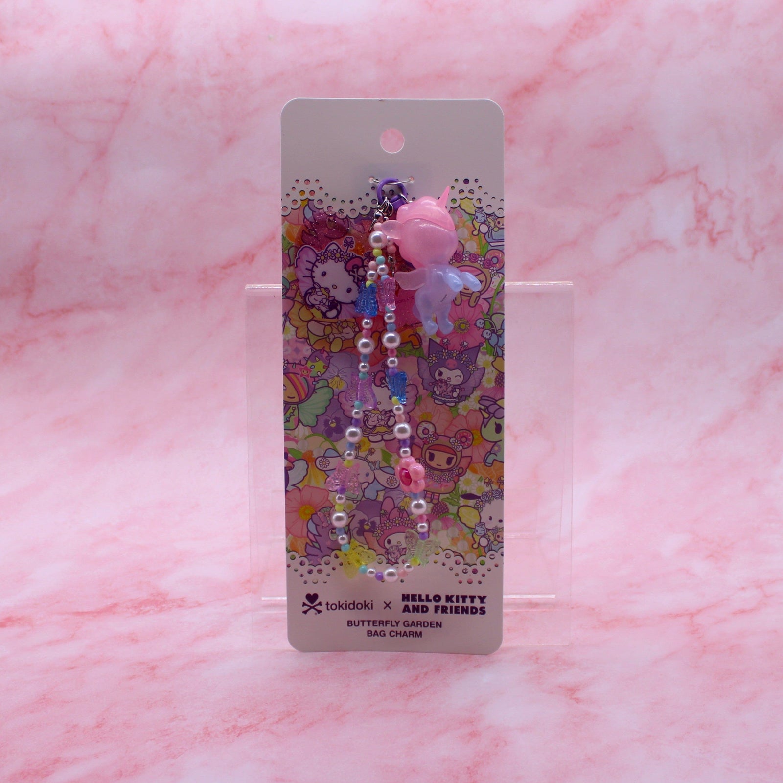 tokidoki x Hello Kitty & Friends Butterfly Garden Keychain with Charms
