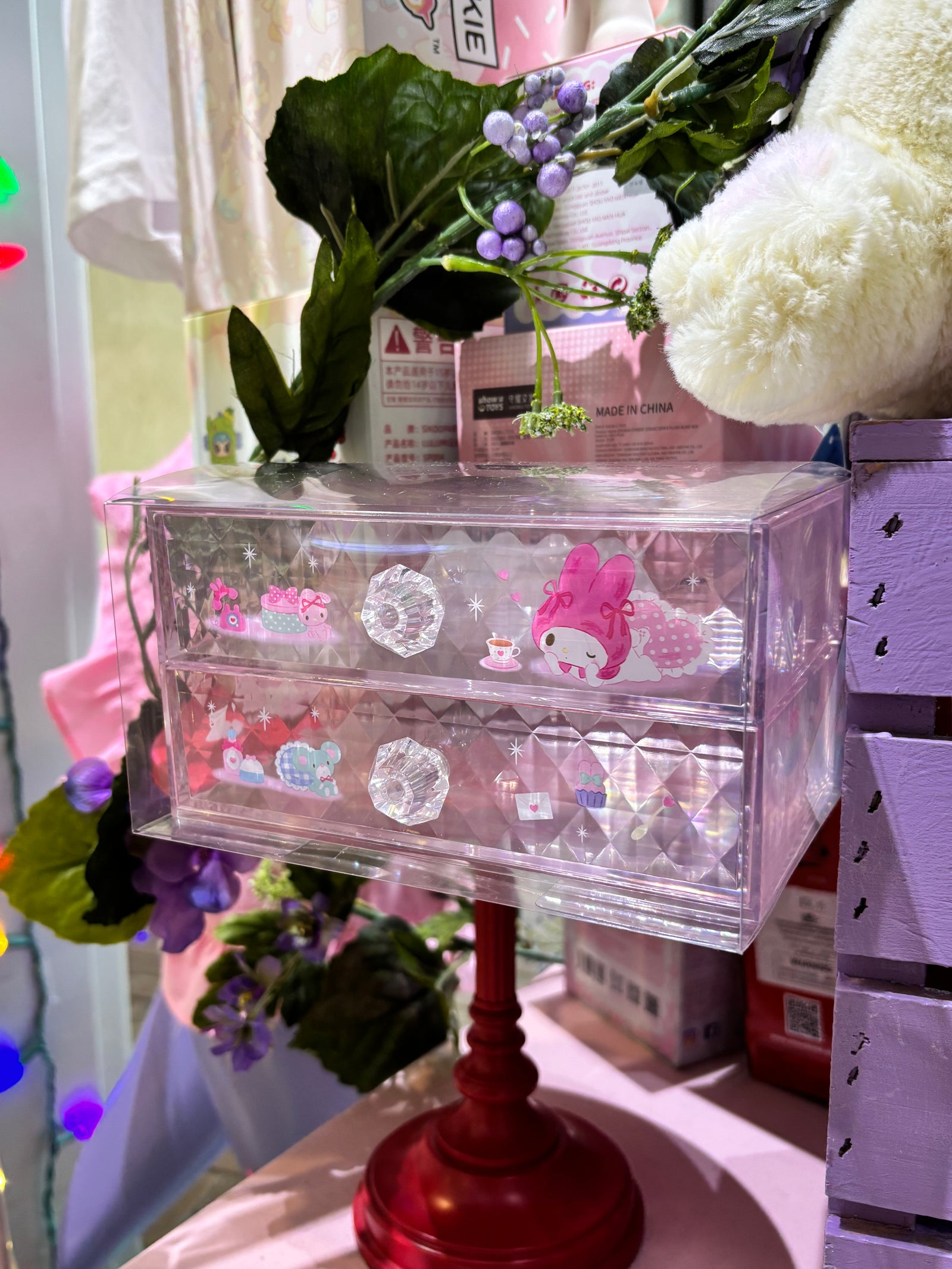 My Melody Cosmetics Organizer With Drawers
