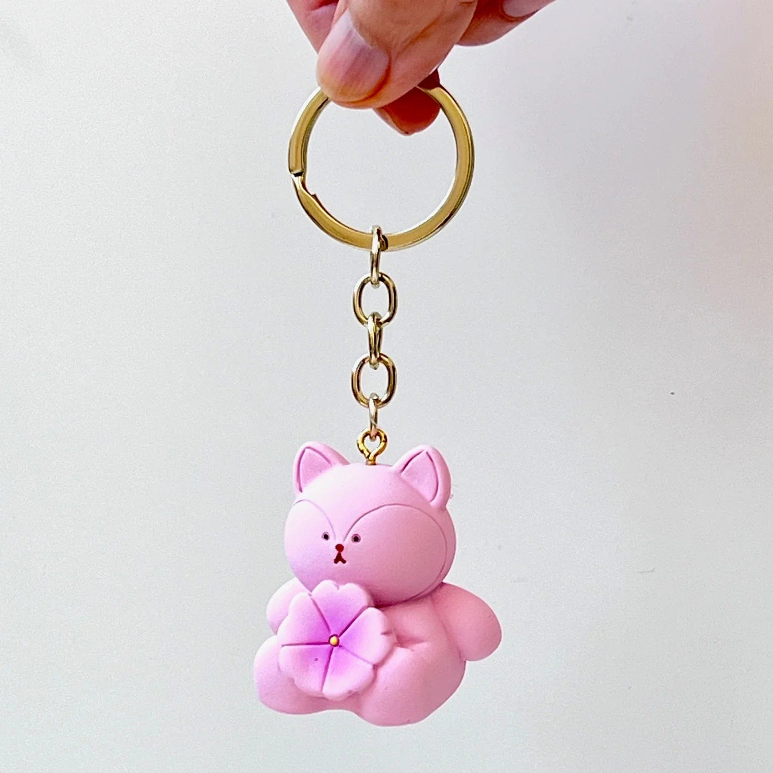 Animals with Flowers Keychain Random Selection