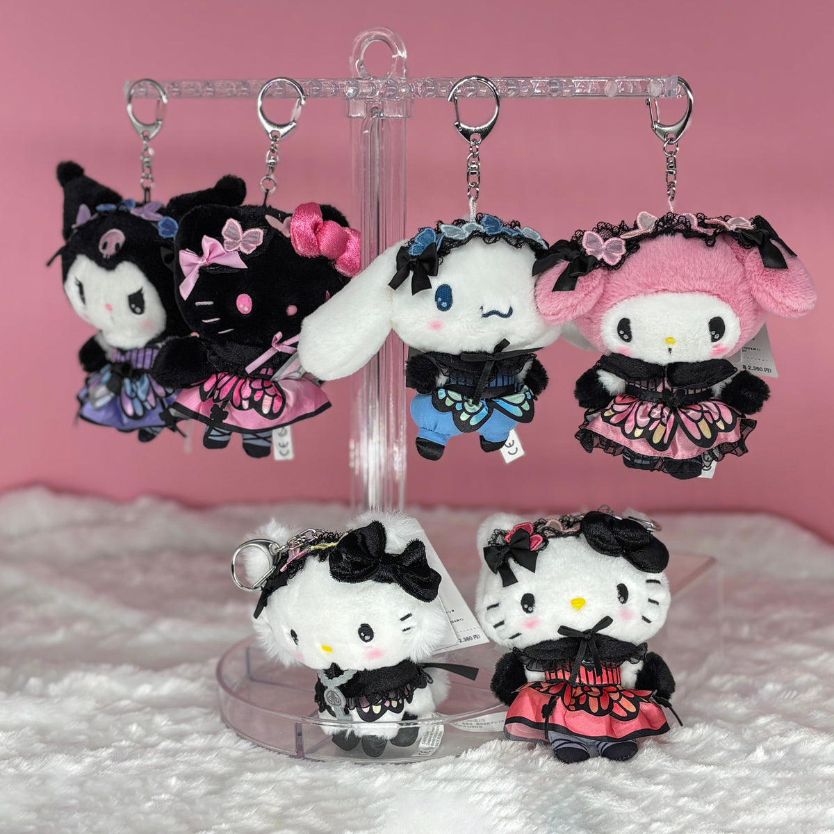 My Melody Plush Keychain (Dark Butterfly Series)