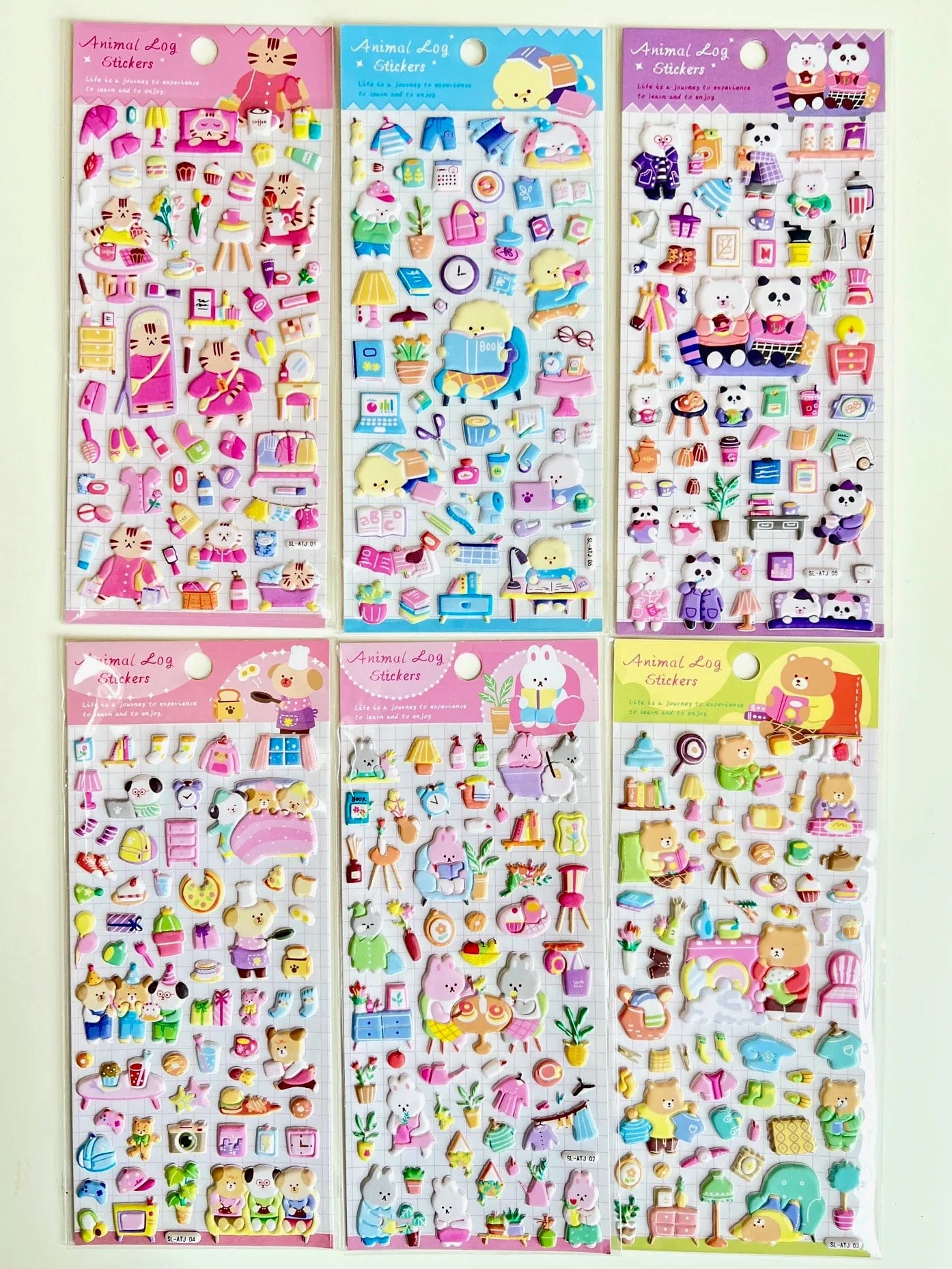 Animal Home Assorted Stickers