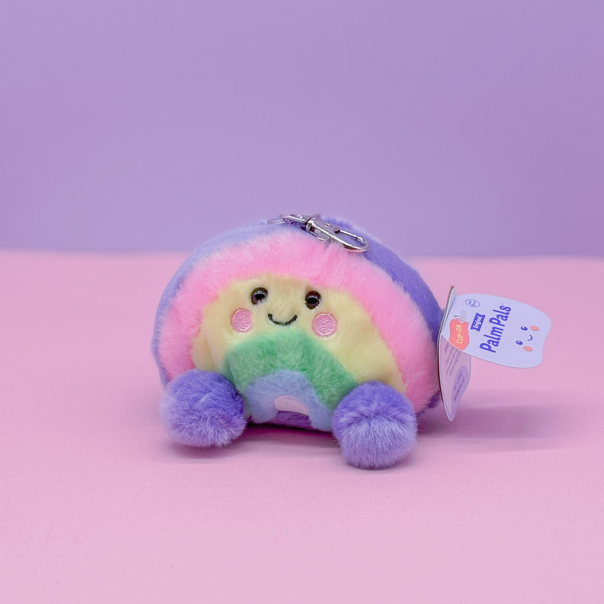 Vivi Rainbow Palm Pals Clip-On 4" Plush