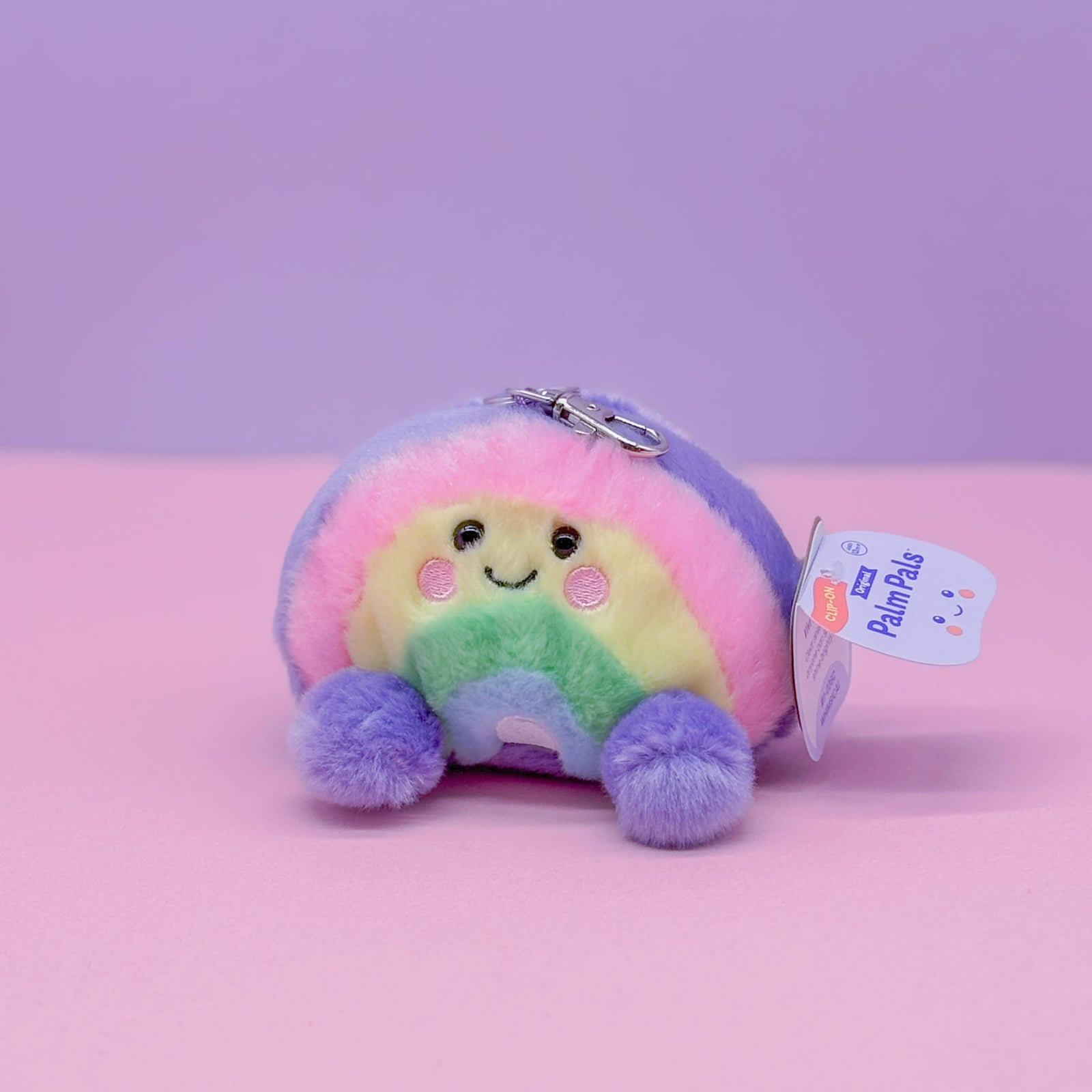 Vivi Rainbow Palm Pals Clip-On 4" Plush
