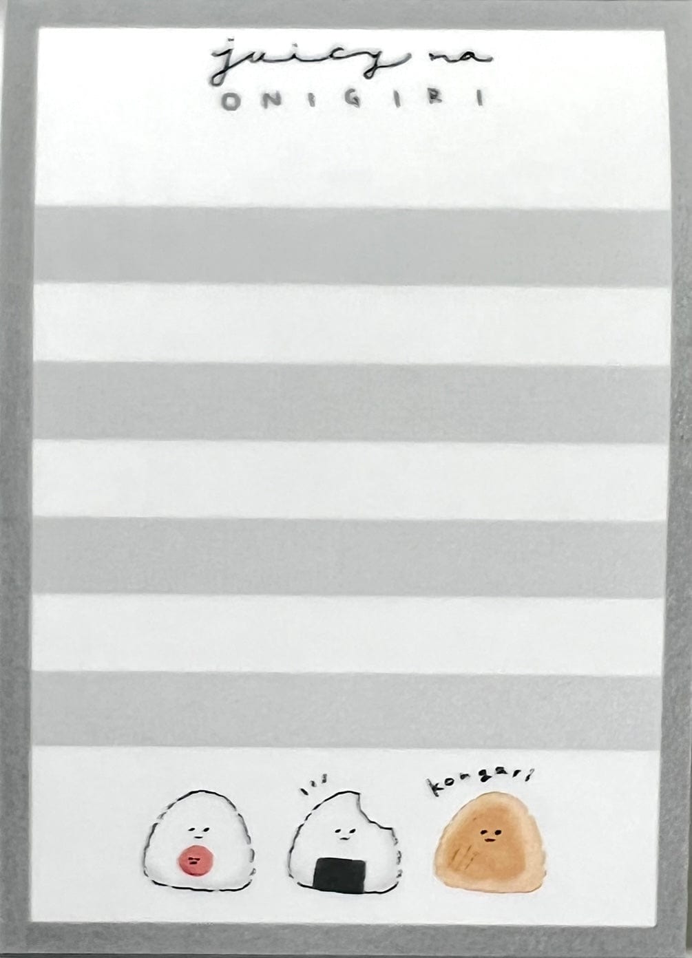 Kamio Juicy na Onigiri Mini Notepad