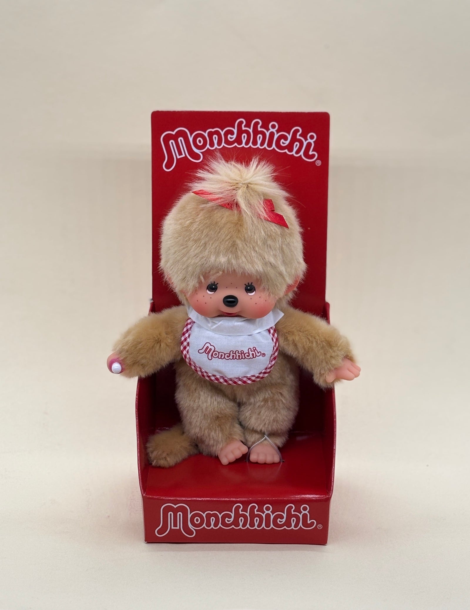 Golden Beige Girl Monchhichi 8" Plush