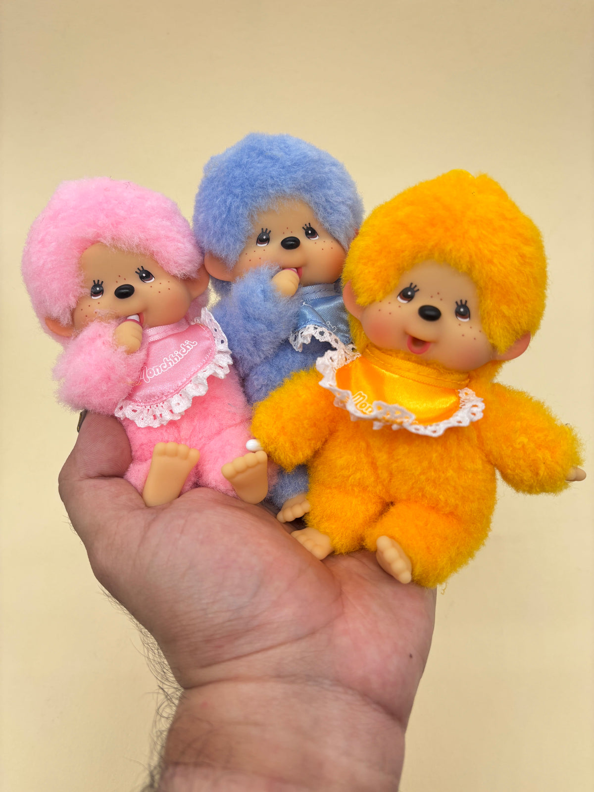 Monchhichi Blue Lace Satin Keychain