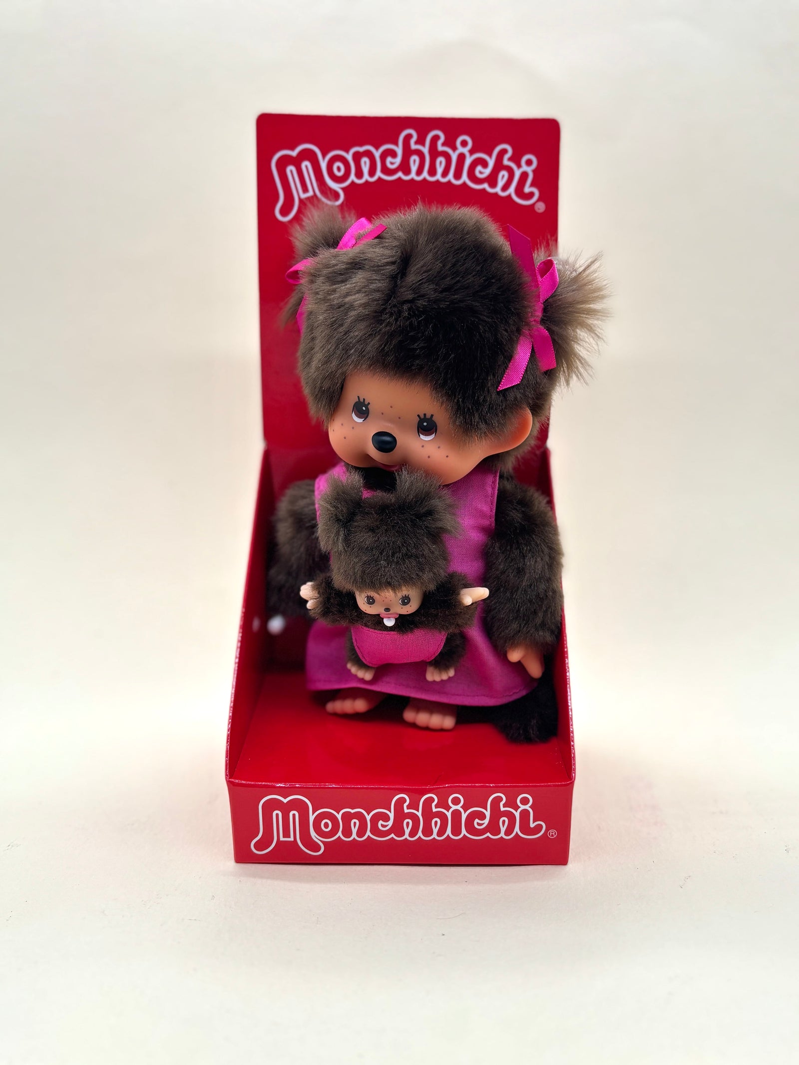 Mother and Baby Monchhichi 8" Plush