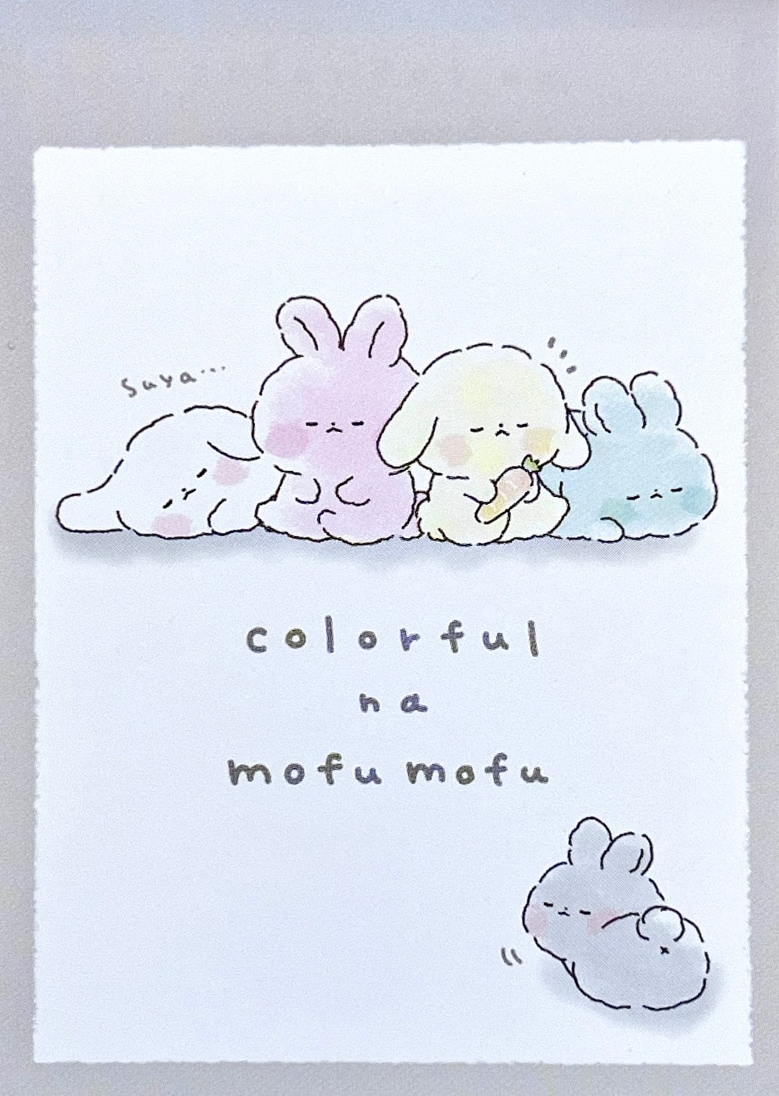 Colorful and Fluffy Sleepy Animals Mini Notepad