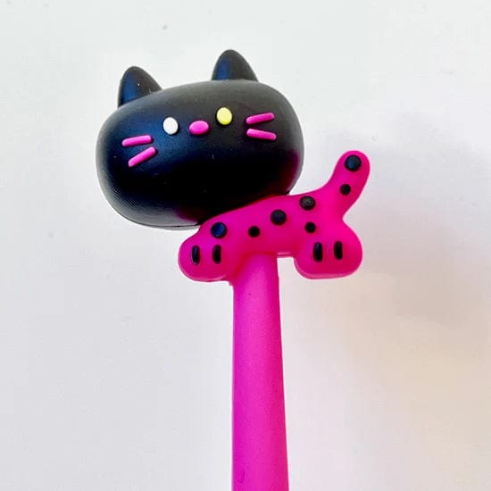 Black Cat Wiggle Gel Pen