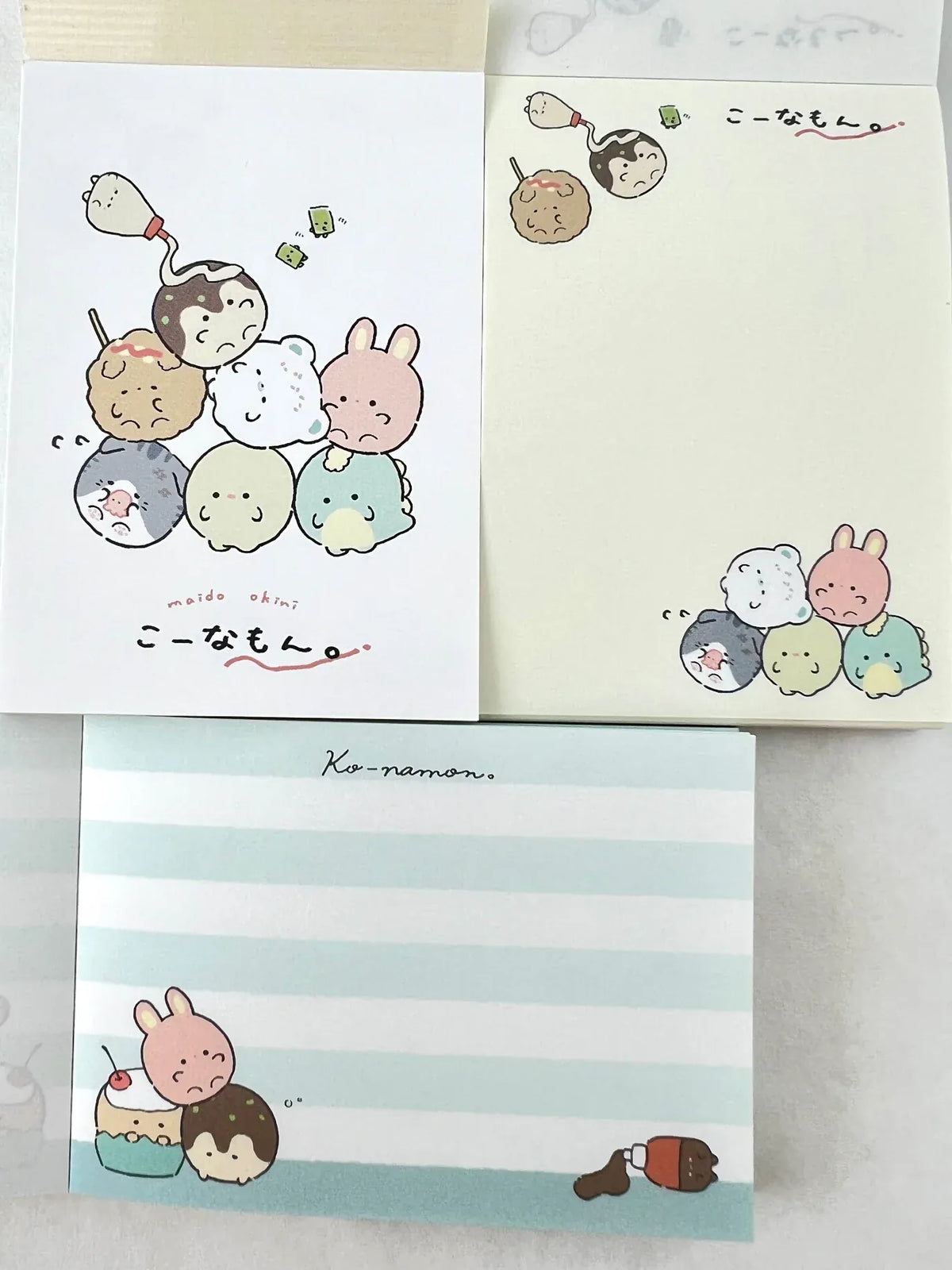 Round Animals Takoyaki Konamon Mini Notepad