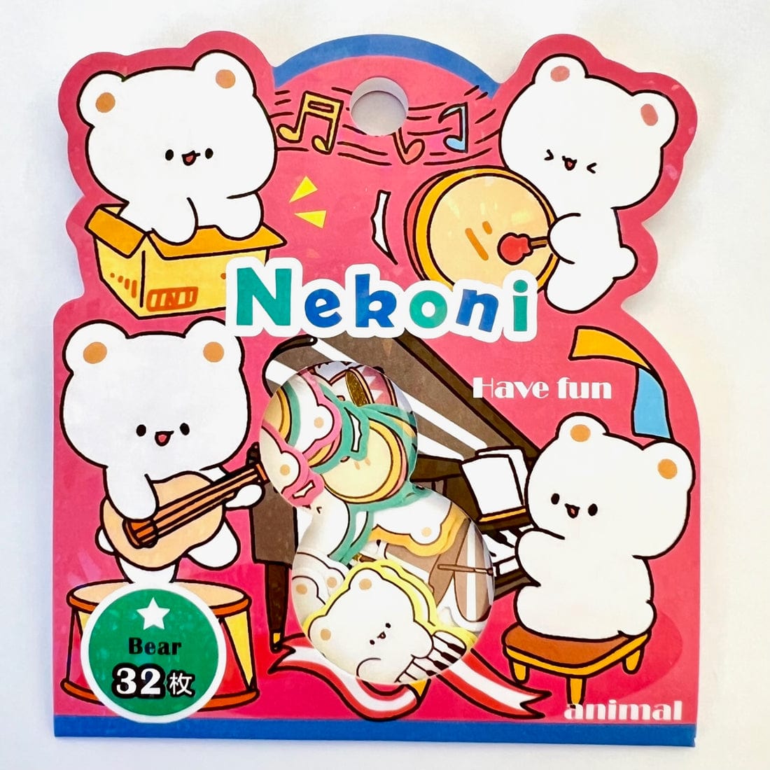 Musical Bears Sticker Flakes