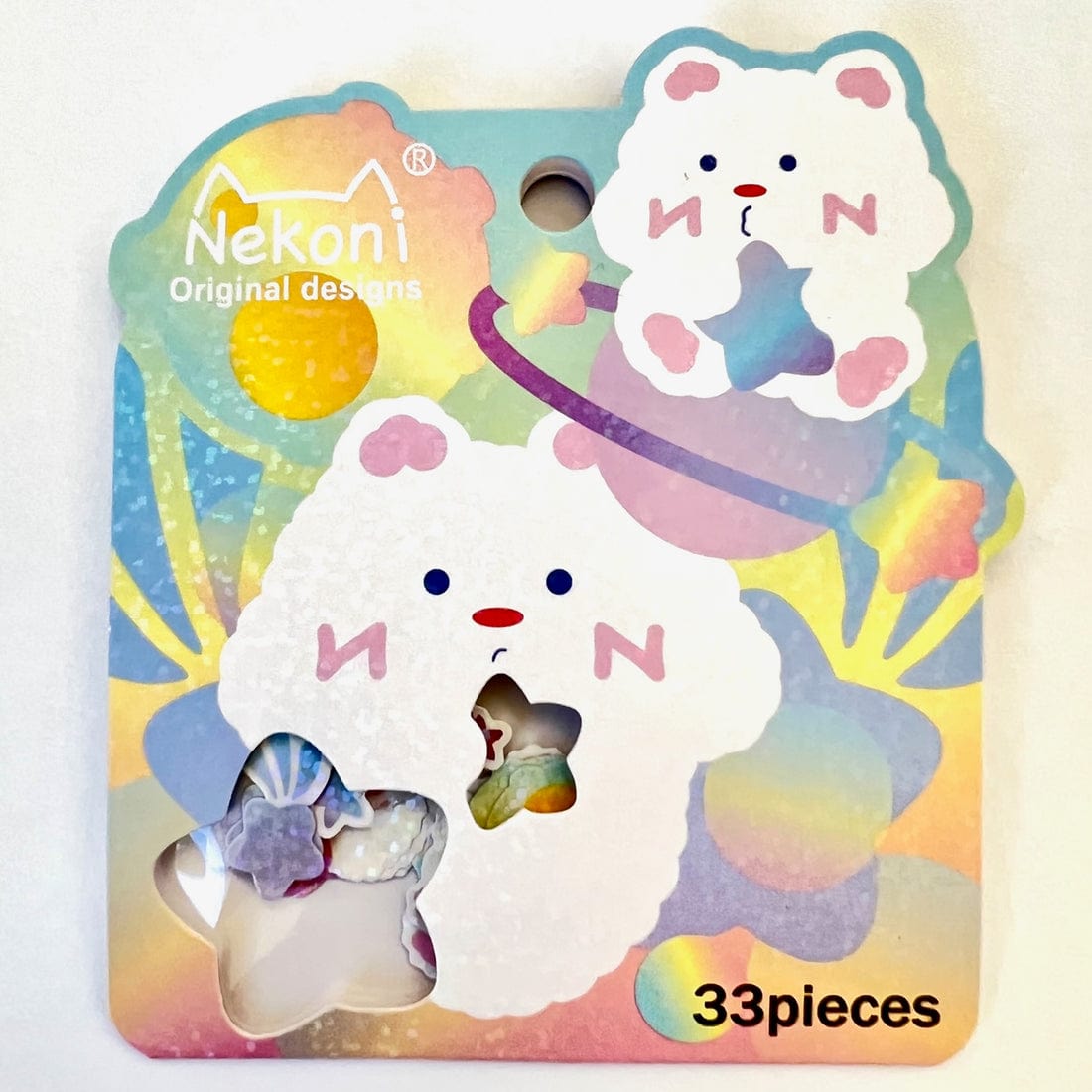 Cloud Bear Sticker Flakes