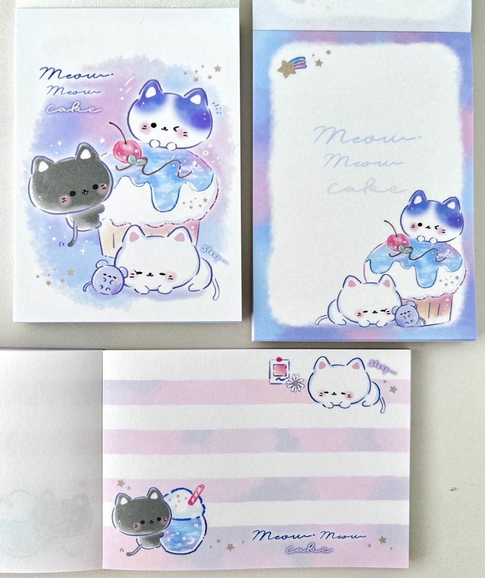 Meow Meow Cake Mini Notepad by Crux