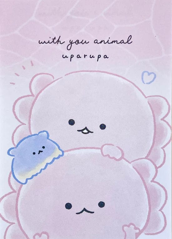 Axolotl Uparupa With You Animal Mini Notepad by Kamio