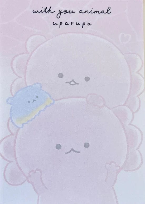 Axolotl Uparupa With You Animal Mini Notepad by Kamio