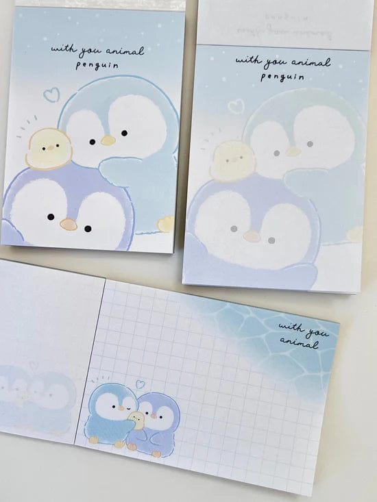 Penguin With You Animal Mini Notepad by Kamio