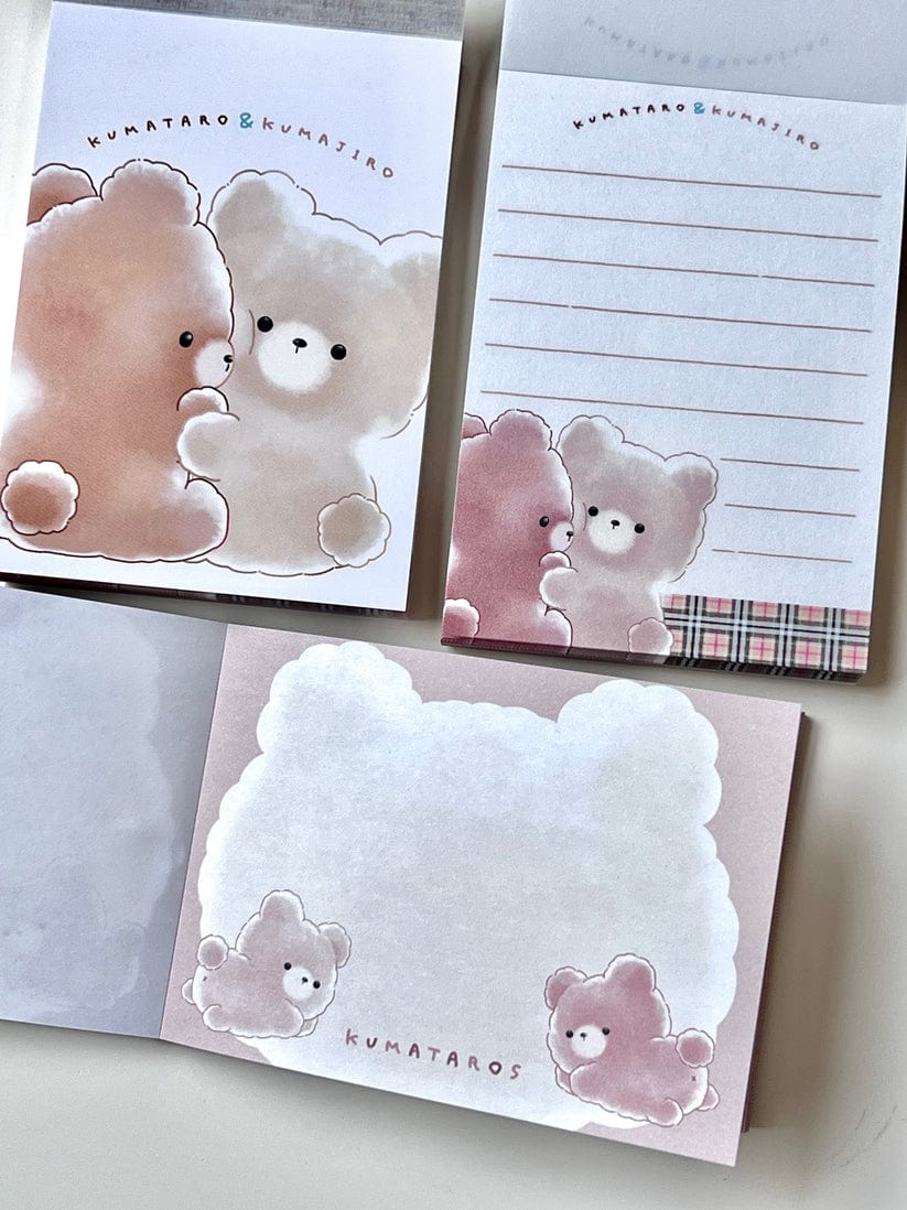 Kumataro and Kumajiro Hug Mini Notepad