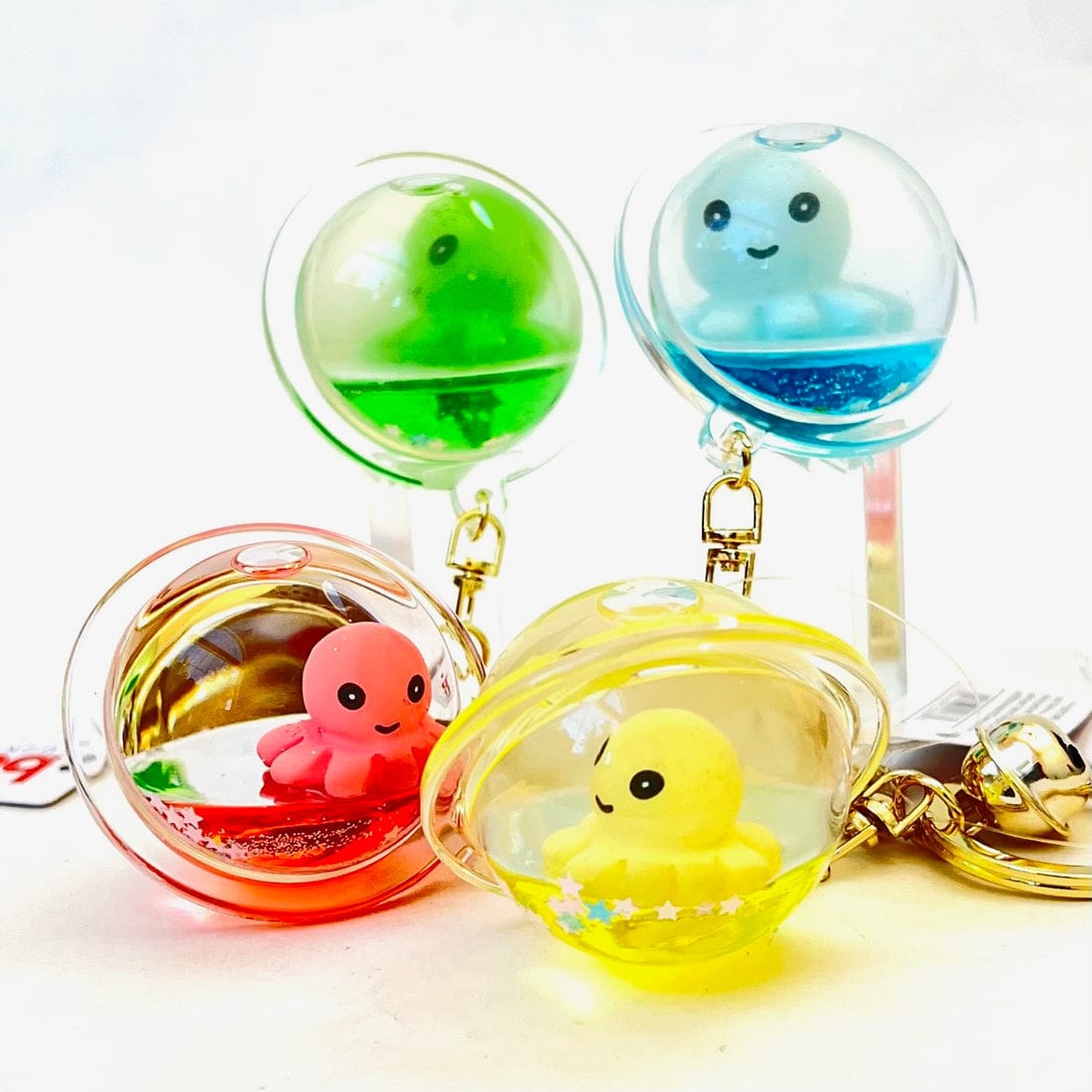 Octopus Orb Floating Keychain