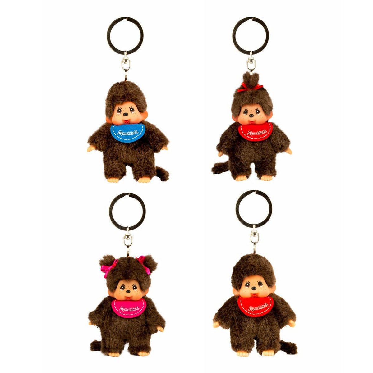 Monchhichi Classic 4&quot; Plush Keychain