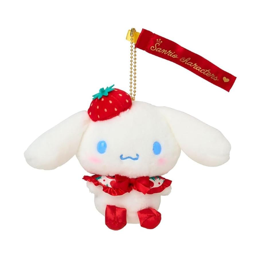 Cinnamoroll Strawberry News 50th Anniversary Plush Keychain